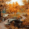 Autumn Scenery Paint by Numbers Kit