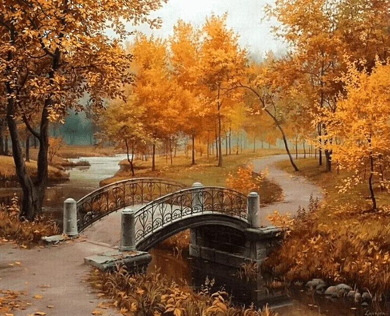 Kit Peinture par Numéros Paysage d'Automne
