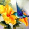 Bird Picking Honey Paint by Numbers Kit