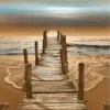 Paint by Numbers Kit Bridge Scenery - Painting By Number