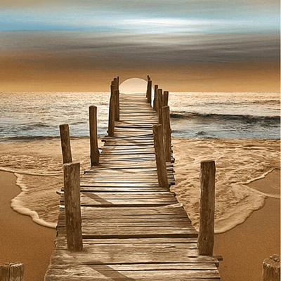 Paint by Numbers Kit Bridge Scenery - Painting By Number