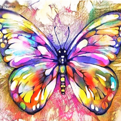 Colorful Butterfly Paint by Numbers Kit - DIY Art