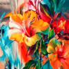 Paint by Numbers Kit Colorful Lilies Flowers