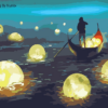 Paint by Numbers Kit Ferryman Magical Scenery