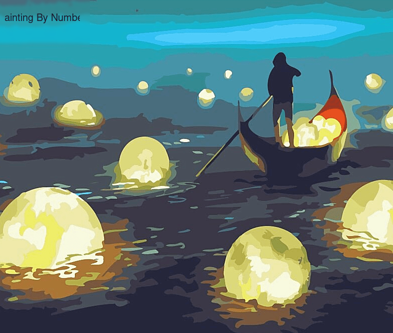 Ferryman Magical Scenery Paint by Numbers Kit - DIY Art