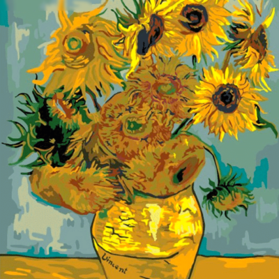 Sunflowers by Van Gogh Paint by Numbers Kit - DIY Art