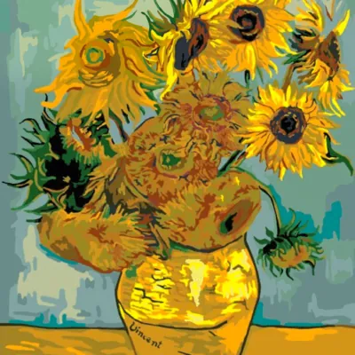 Sunflowers by Van Gogh Paint by Numbers Kit - DIY Art