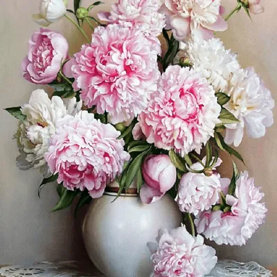 Flowers Paint by Numbers Kit - DIY Art