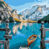 Lake Landscape Paint by Numbers Kit