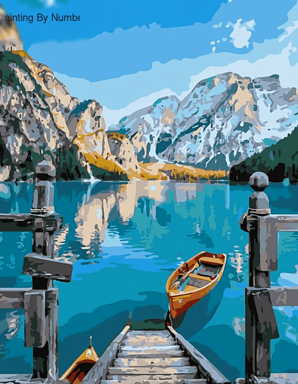 Lake Landscape Paint by Numbers Kit - DIY Art
