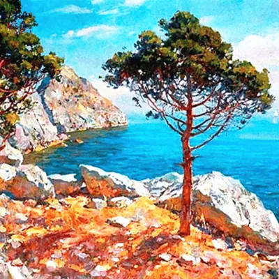 Ocean Scenery Paint by Numbers Kit - DIY Art