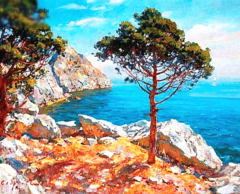 Ocean Scenery Paint by Numbers Kit - DIY Art