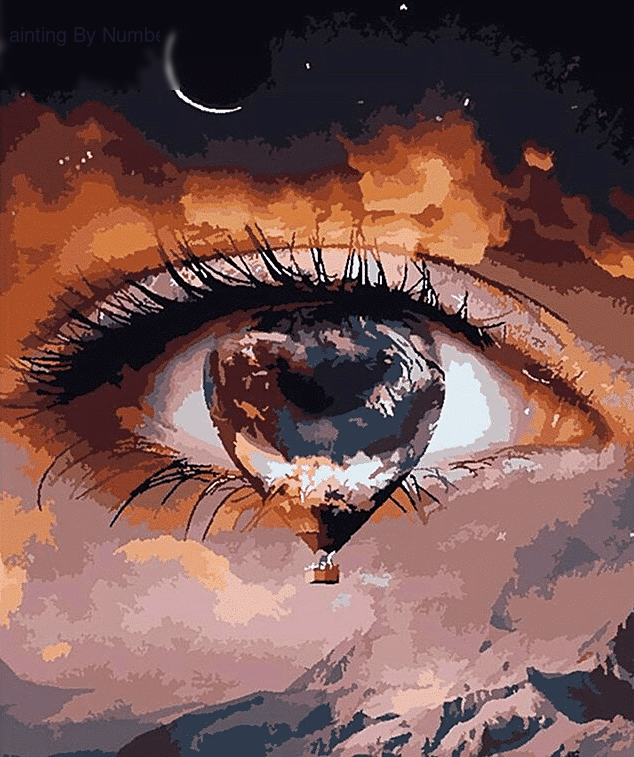 Tears Abstract Paint by Numbers Kit - DIY Art