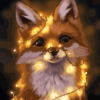 Cute Fox Paint by Numbers Kit for Adults