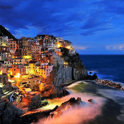 Landscape at Night Paint by Numbers Kit - DIY Art