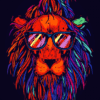 Lion Pop Art Paint by Numbers Kit
