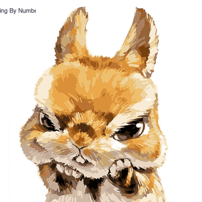 for Kids Bunny Paint by Numbers Kit - DIY Art