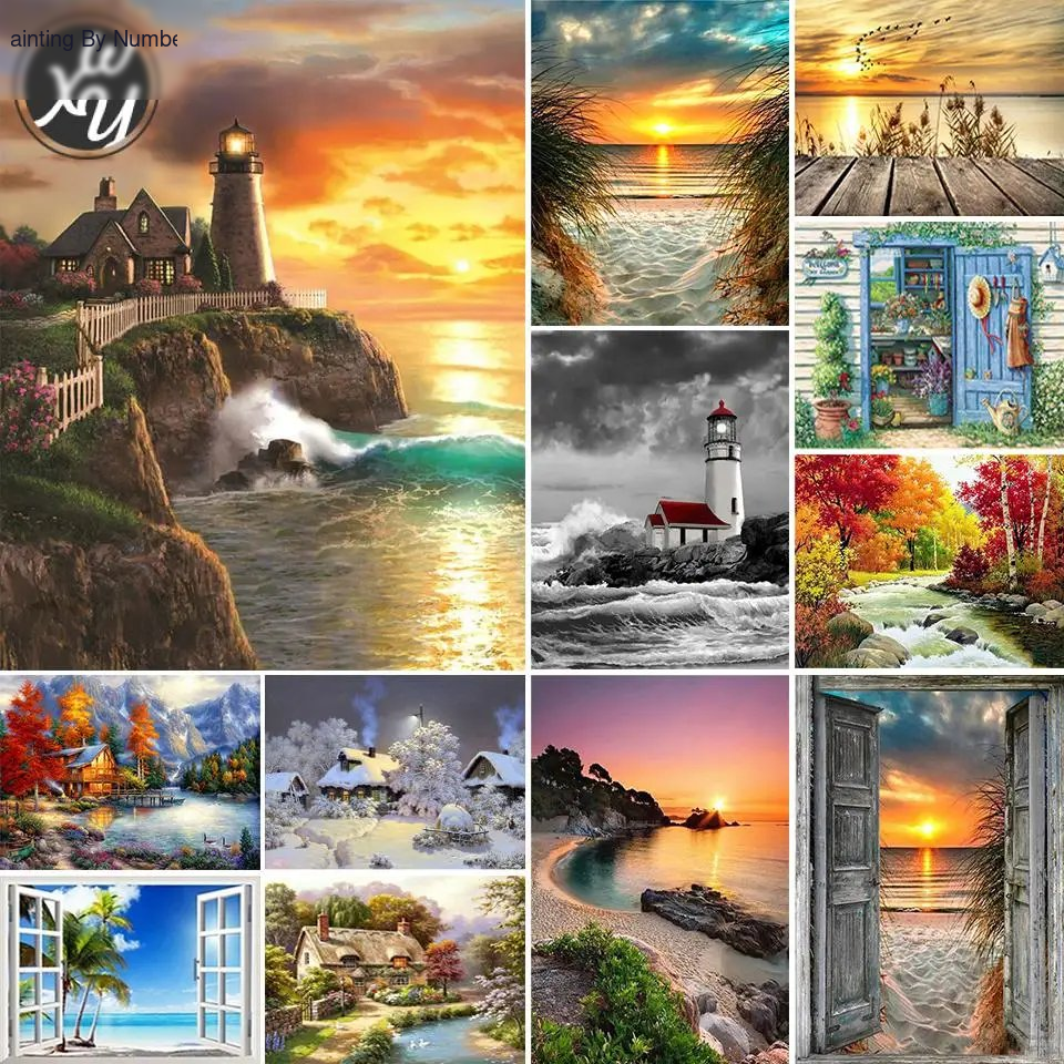 Sea View Full Drill Mosaic Arts Diamond Painting Kit - DIY Art