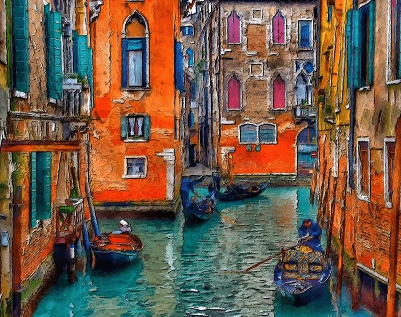 Kit Peinture par Numéros Venise Vintage