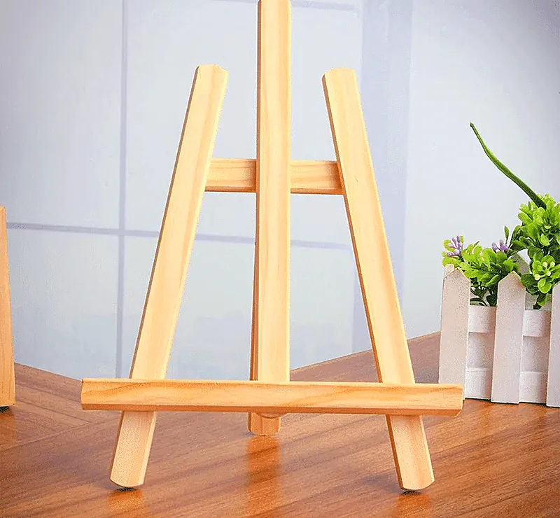 Chevalet en Bois de Table DIY 21x28cm Support Présentoir