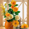 Paint by Numbers Kit Yellow Flowers - Painting By Number